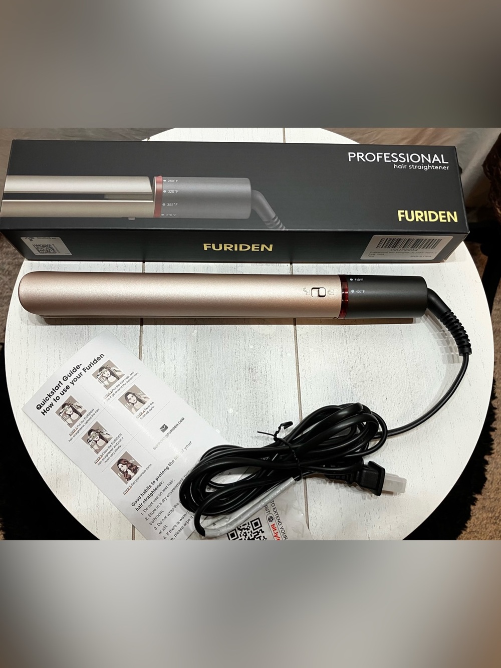 Furiden Professional Hair Straightener - Rose Gold’s New in box